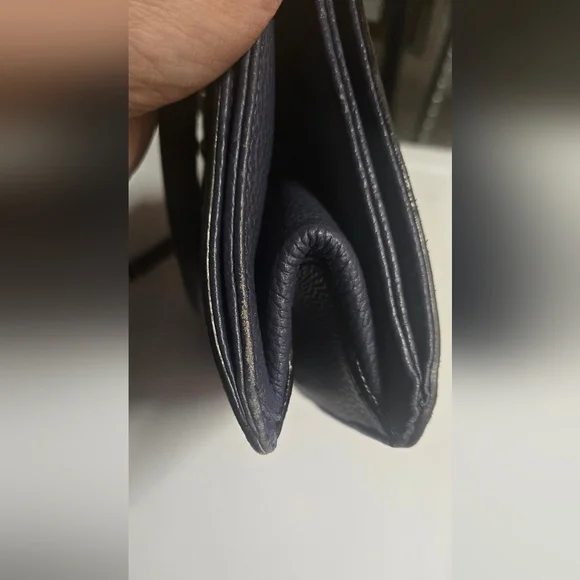 Vintage Kate Spade Navy Satchel with Gold Accents - Picture 8 of 11